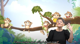 Fimm smáar apur - tekn til tala